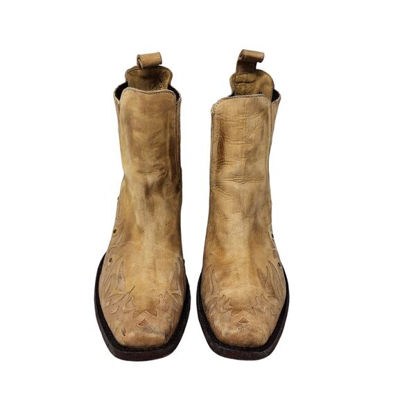 Old Gringo Juno Suede Leather Tan Embroidered Cowgirl Boots Western Size 6.5 B - Picture 4 of 11